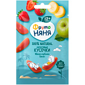 Фруктовые кусочки ФрутоНяня из яблок клубники и бананов 15г Фруктовые кусочки ФрутоНяня из яблок клубники и бананов 15г