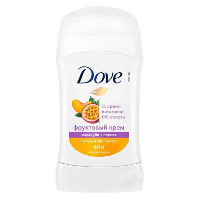 Дезодорант стик Dove Маракуйя Персик 40мл Дезодорант стик Dove Маракуйя Персик 40мл