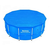  Тент Bestway д/каркасных бассейнов 366см, шнуры д/крепления арт.58037 Код223348 (1228981) 