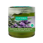  Мыло густое для бани LUCERIA Зеленое 470мл 