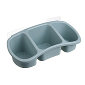 Полка настенная три отделения пластик 28x12,5x8,5 оливковый 478-290 Vetta Полка настенная три отделения пластик 28x12,5x8,5 оливковый 478-290 Vetta