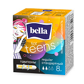 Тампоны Bella for teens regular 8шт. без аппликатора Арт.BE-032-RE08-E01 Тампоны Bella for teens regular 8шт. без аппликатора Арт.BE-032-RE08-E01