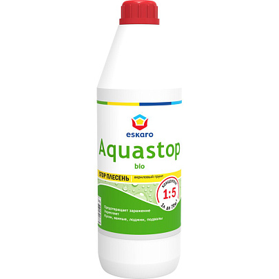  Грунт акриловый Eskaro Aquastop Bio 1л, концентрат 