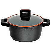Кастрюля с крышкой 1,5 л, литой алюминий, 16 см, Durata, DRTT16BE101 Кастрюля с крышкой 1,5 л, литой алюминий, 16 см, Durata, DRTT16BE101