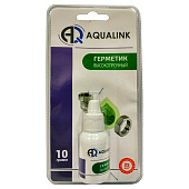 Анаэробный клей-герметик AQUALINK высокопрочный 10г зеленый (блистер) Анаэробный клей-герметик AQUALINK высокопрочный 10г зеленый (блистер)