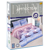  Простынь на резинке 160х200 Mariya DeLuxe, хлопок 100%, арт. ТС-ПР-Р-160 Морозное утро 