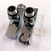 Кран угловой для полотенцесушителя 3/4"гх1/2"ш квадрат КV20-LFM032 коплект 2шт Кран угловой для полотенцесушителя 3/4"гх1/2"ш квадрат КV20-LFM032 коплект 2шт