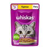 Whiskas для кошек 7+ рагу с курицей 75г Whiskas для кошек 7+ рагу с курицей 75г