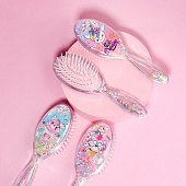  Расчёска массажная № 6 овальная Icecream, шейкер, 5х18 см, микс, пакет, 5417947 