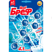 Подвесной блок для унитаза BREF Сила-Актив Океанский бриз 3x50г Подвесной блок для унитаза BREF Сила-Актив Океанский бриз 3x50г