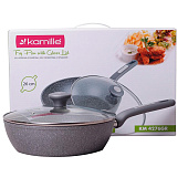  Сотейник 26х7.5см с крышкой 4276GR 