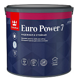  Краска моющаяся для стен и потолков Tikkurila Euro Power 7 матовая База С 2,7л. 