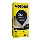 Клей для керамогранита среднего и крупного формата Изи Фикс+ C1T (25кг) /Vetonit Клей для керамогранита среднего и крупного формата Изи Фикс+ C1T (25кг) /Vetonit