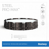 Бассейн каркасный Bestway Steel Pro Max 366х100см, 9150л, ф-насос, лестница, чехол, совместим с картртиджем 58094(ll) арт.5614X Бассейн каркасный Bestway Steel Pro Max 366х100см, 9150л, ф-насос, лестница, чехол, совместим с картртиджем 58094(ll) арт.5614X