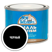  Эмаль ПФ-115 глянц черная RAL 9005 Эксперт 0,4кг 