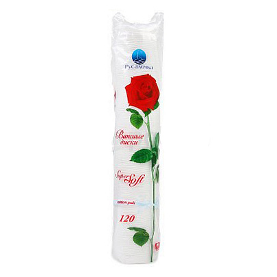Ватные диски Русалочка Super Soft 120шт Ватные диски Русалочка Super Soft 120шт