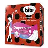  Гигиенические прокладки BiBi Super Ultra Soft  д/критических дней 8шт. 