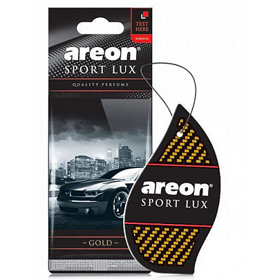 Ароматизатор подвесной сухой AREON LUX SPORT GOLD Ароматизатор подвесной сухой AREON LUX SPORT GOLD
