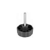 Ручка-барашек с резьбовым штифтом D40 М6x20, пластик, чёрный, 1шт Ручка-барашек с резьбовым штифтом D40 М6x20, пластик, чёрный, 1шт