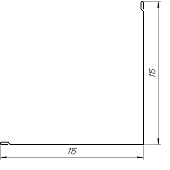 Планка угла внутреннего 0,4х115х115 L=2м (RAL 3005 Красное вино) Планка угла внутреннего 0,4х115х115 L=2м (RAL 3005 Красное вино)