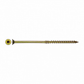 Саморез конструкционный потай Torx 8,0х180, желтый цинк, 2шт Саморез конструкционный потай Torx 8,0х180, желтый цинк, 2шт