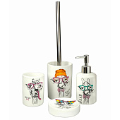 Стакан для зубных щеток Happy giraffe керамика BCE0083AA-TB 20756 Стакан для зубных щеток Happy giraffe керамика BCE0083AA-TB 20756