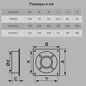 Накладка торцевая пласт 139х209мм фланец 125мм 1421Ф12 Накладка торцевая пласт 139х209мм фланец 125мм 1421Ф12