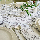 Скатерть (рогожка) 146х110 Доляна Plant leaves Скатерть (рогожка) 146х110 Доляна Plant leaves