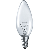  Лампа свеча Navigator 40 Вт E14 прозр 