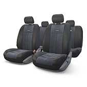 Чехлы на сиденья Autoprofi AIRBAG полиэстер+велюр, 9 предм. Черный TT-902V BK/BK Чехлы на сиденья Autoprofi AIRBAG полиэстер+велюр, 9 предм. Черный TT-902V BK/BK