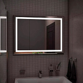 Зеркало с LED подсветкой Торрес Люкс 800х600 с механическим выключателем и холодной подсветкой Континент Зеркало с LED подсветкой Торрес Люкс 800х600 с механическим выключателем и холодной подсветкой Континент