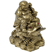  Фигурка декоративная Будда на денежной лягушке, 7,5х5х7,5 см, 804500 