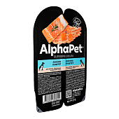 Влажный корм для щенков AlphaPet Superpremium, 100 г, паштет лосось, 211018 Влажный корм для щенков AlphaPet Superpremium, 100 г, паштет лосось, 211018