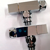 Кран угловой для полотенцесушителя 3/4"гх1/2"ш квадрат КV20-LFM032 коплект 2шт Кран угловой для полотенцесушителя 3/4"гх1/2"ш квадрат КV20-LFM032 коплект 2шт
