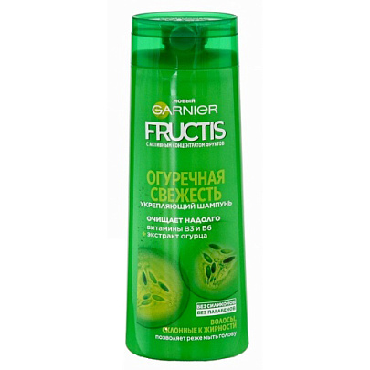Шампунь Garnier Fructis 400 Огуречный Детокс Шампунь Garnier Fructis 400 Огуречный Детокс