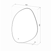  Зеркало с LED подсветкой Moti Led 600х800 Континент 