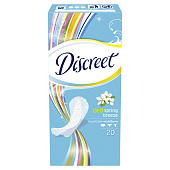 Ежедневные гигиенические прокладки DISCREET Deo Spring Breeze Multiform Single 20шт Ежедневные гигиенические прокладки DISCREET Deo Spring Breeze Multiform Single 20шт