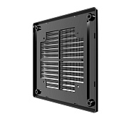 Решетка вентиляционная черная 210х210 сетка 2121Р Black Решетка вентиляционная черная 210х210 сетка 2121Р Black