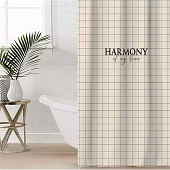 Штора для ванной Harmony 145х180 (ШхВ) полиэстер 9535000 Этель Штора для ванной Harmony 145х180 (ШхВ) полиэстер 9535000 Этель