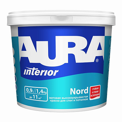  В/Д краска интерьерная AURA Nord  0,9л 