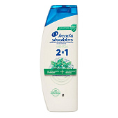 Шампунь и Бальзам-ополаскиватель против перхоти HEAD & SHOULDERS 2в1 Ментол 360мл Шампунь и Бальзам-ополаскиватель против перхоти HEAD & SHOULDERS 2в1 Ментол 360мл