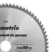 Пильный диск по дереву 255х32мм 72 зуба Matrix Пильный диск по дереву 255х32мм 72 зуба Matrix