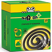 Спирали от комаров Nadzor малодымные Без запаха (черные) 10шт Спирали от комаров Nadzor малодымные Без запаха (черные) 10шт
