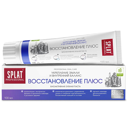 Зубная паста SPLAT Professional Восстановление Плюс 100мл Зубная паста SPLAT Professional Восстановление Плюс 100мл