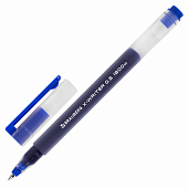  Ручка гелевая синяя BRAUBERG X-WRITER 1800, линия 0,35мм, 144134 