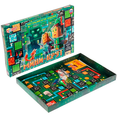 Игра настольная ходилка Мини-крут 217х330х27 мм Игра настольная ходилка Мини-крут 217х330х27 мм