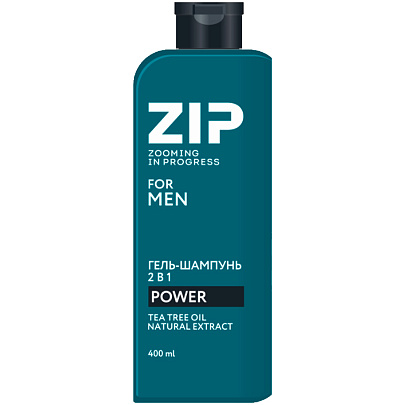 Шампунь-гель ZIP Power 2в1 400мл Шампунь-гель ZIP Power 2в1 400мл