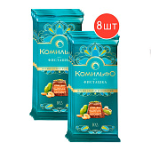 Молочный и белый шоколад Комильфо со вкусом фисташки 102г Молочный и белый шоколад Комильфо со вкусом фисташки 102г