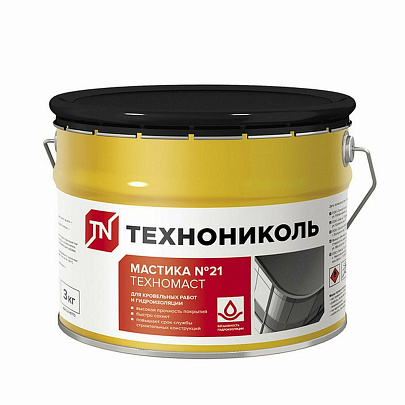 Мастика кровельная ТЕХНОМАСТ (ТЕХНОНИКОЛЬ №21) /3кг Мастика кровельная ТЕХНОМАСТ (ТЕХНОНИКОЛЬ №21) /3кг