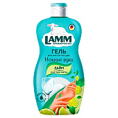  Средство для мытья посуды Lamm Лайм и Листья Мяты 450мл 